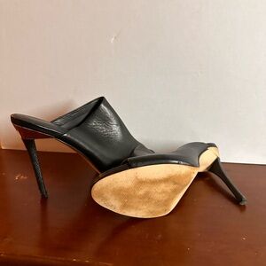 Calvin Klein Black High Heel Mules